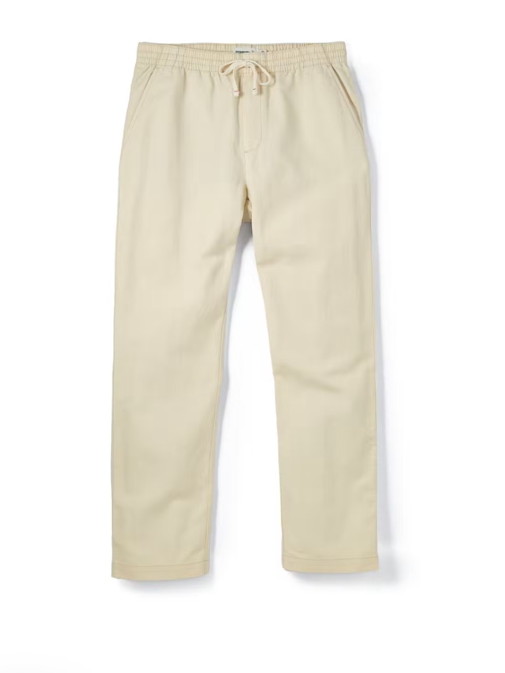 Wellen Cotton Linen Easy Slim Pant in Ecru size Medium